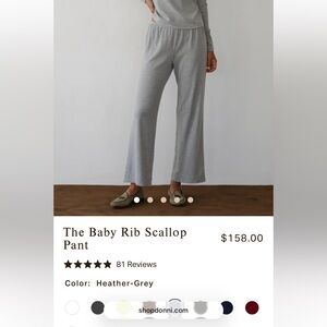 Heather Gray Scallop Pants